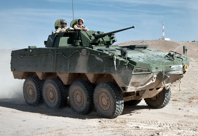 Image of the Patria AMV (Armored Modular Vehicle)