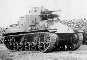 Front right side view of a late production M2A1 Medium Tank