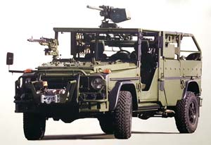 Image showcasing the Rheinmetall Landsysteme Light Infantry Vehicle for Special Operations.