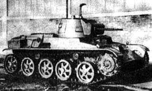 Front right side view of the Stridsvagn Strv L-60 Light Tank