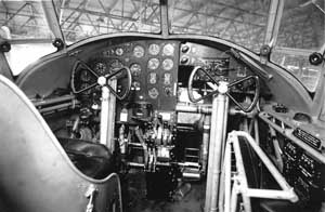 Cockpit picture of the Avro Anson