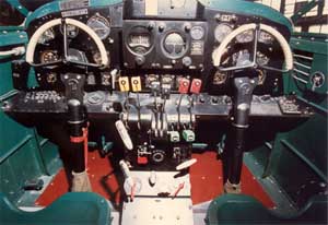 Cockpit picture of the Beech AT-10 Wichita