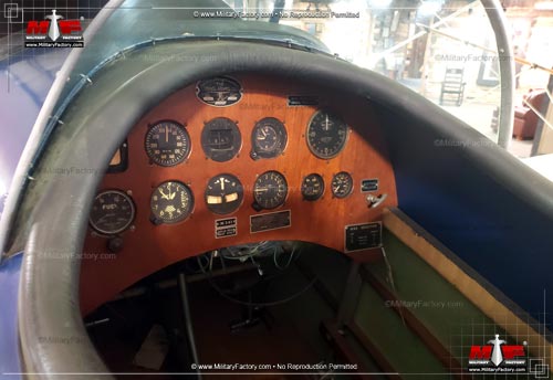 Cockpit picture of the Travel Air Model 1000