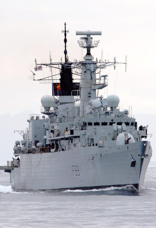 Image of the HMS Cornwall (F99)