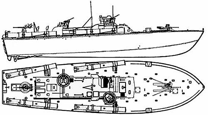 Warbird 80' Elco PT Boat General Details Part II, Decals 1/72 047