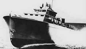 Picture of the Huckins PT Boat (Patrol Torpedo)