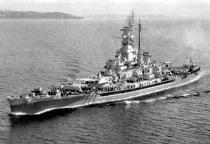 Picture of the USS Massachusetts (BB-59)